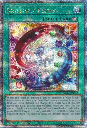 Brilliant Fusion - RA04-EN254 - Quarter Century Secret Rare - 1st Edition