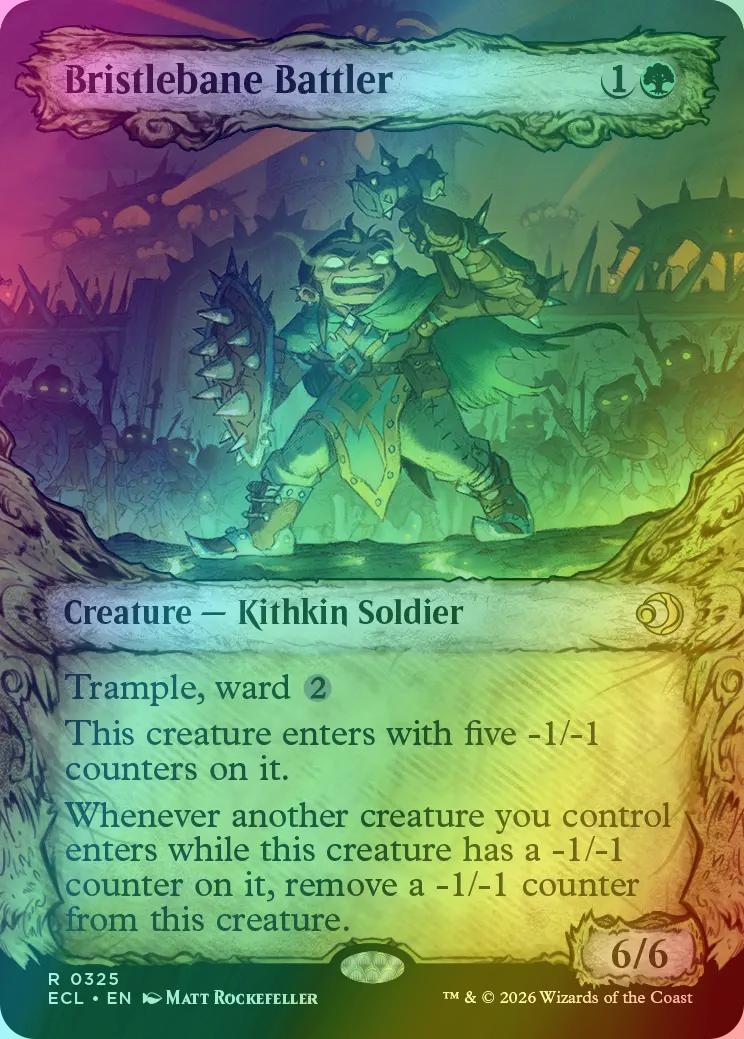 Bristlebane Battler [325] [Fable Frame] [Lorwyn Eclipsed] [Foil]