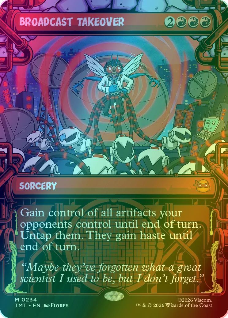 Broadcast Takeover [234] [Sewer Frame] [Teenage Mutant Ninja Turtles] [Foil]