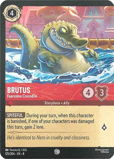 Brutus - Fearsome Crocodile - 125/204 [Reign of Jafar] [Cold Foil]