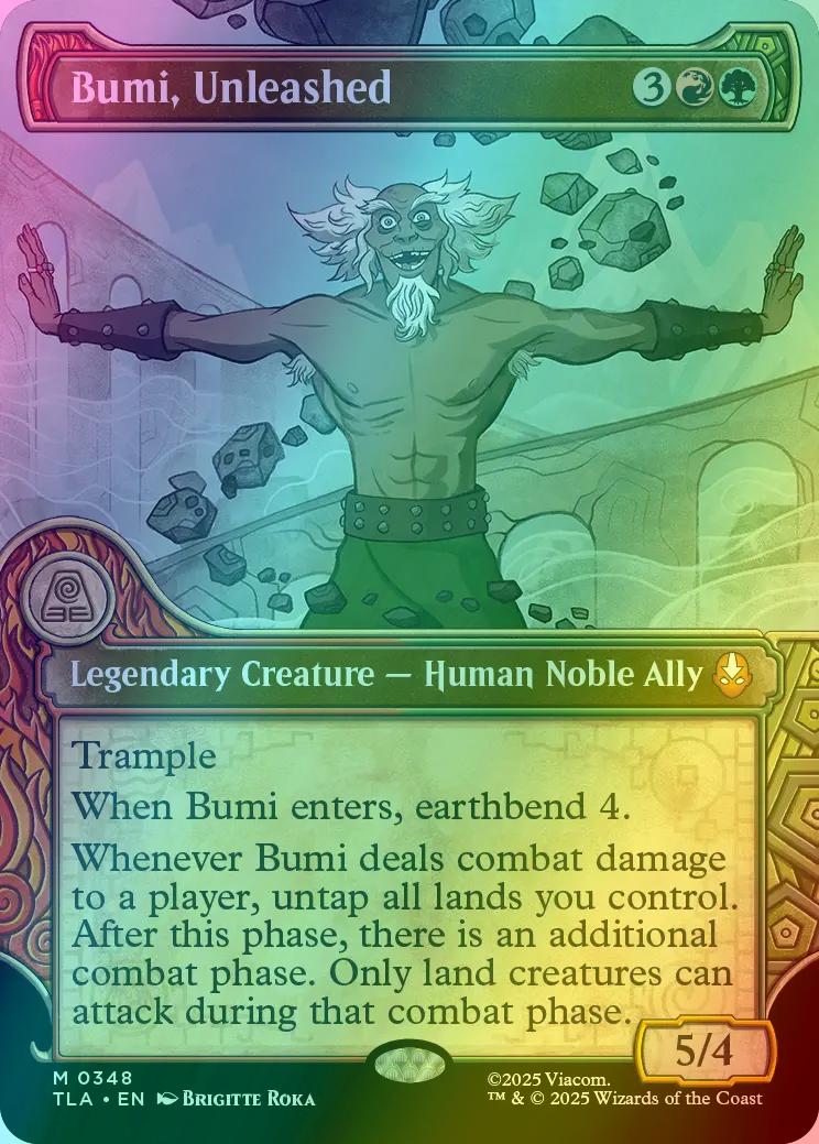 Bumi, Unleashed [348] [Elemental Frame] [Avatar: The Last Airbender] [Foil]