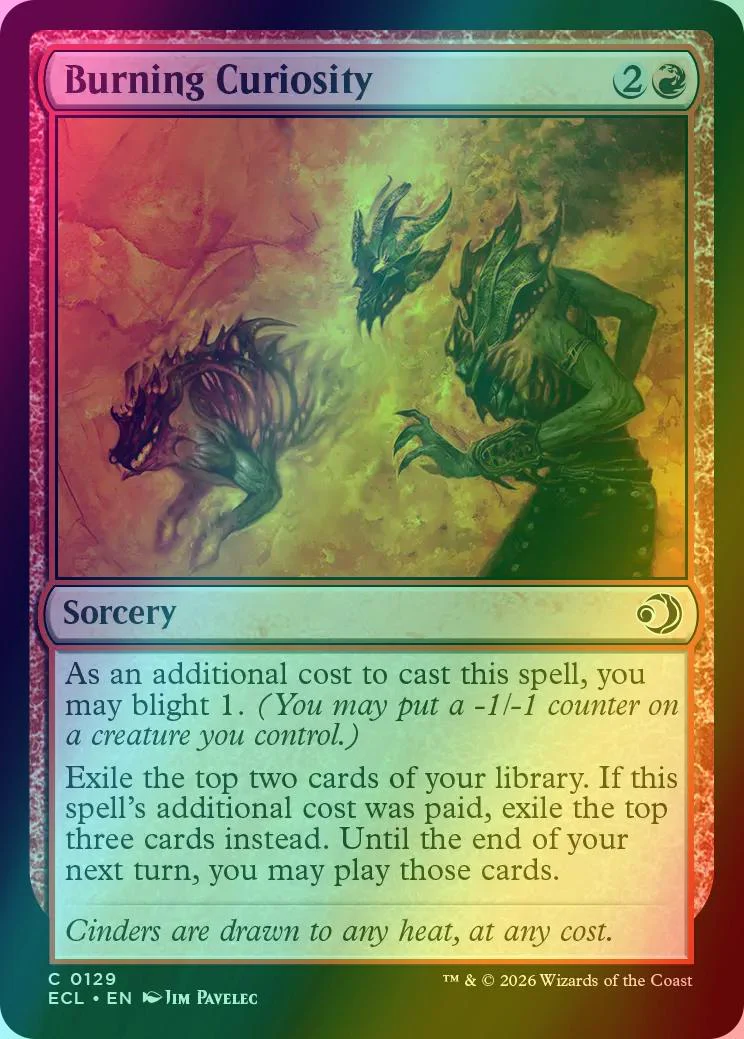 Burning Curiosity [129] [Lorwyn Eclipsed] [Foil]