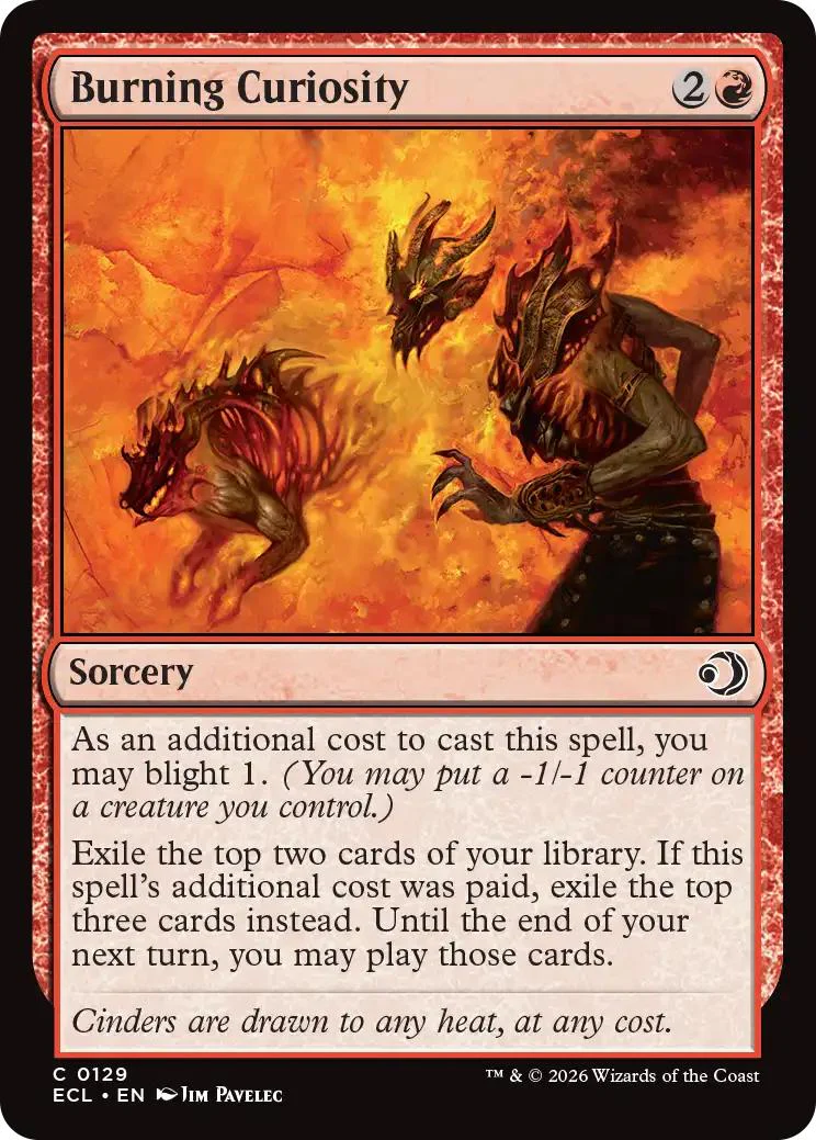Burning Curiosity [129] [Lorwyn Eclipsed] [Non-Foil]