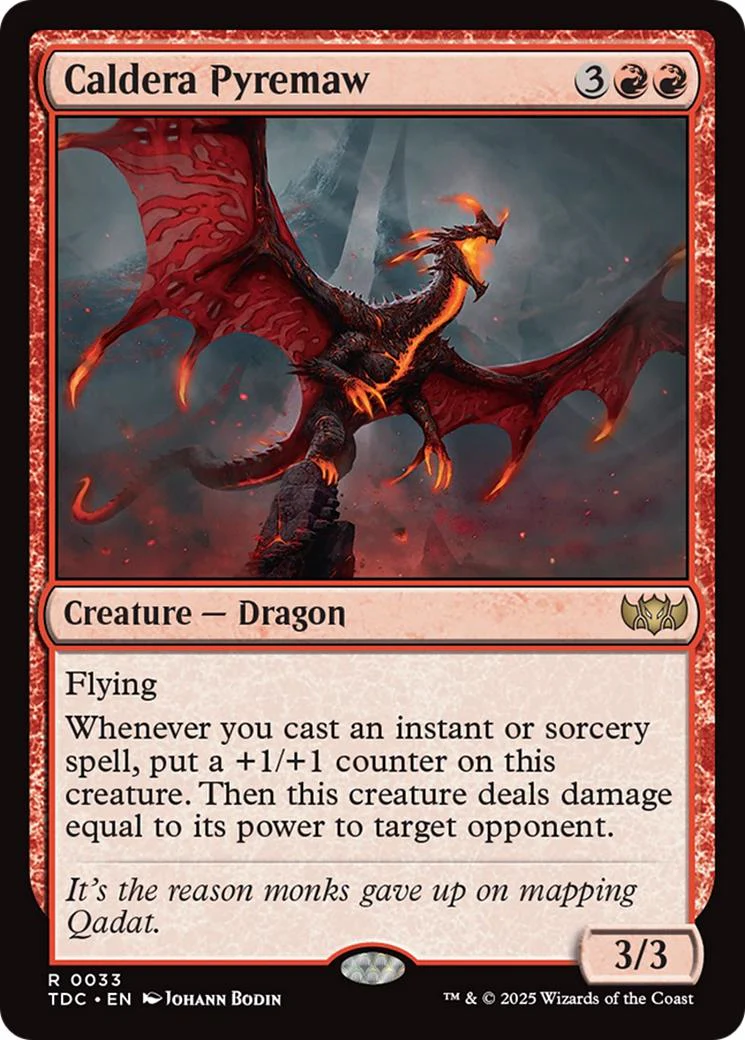 Caldera Pyremaw [33] [Tarkir: Dragonstorm: Commander] [Non-Foil]