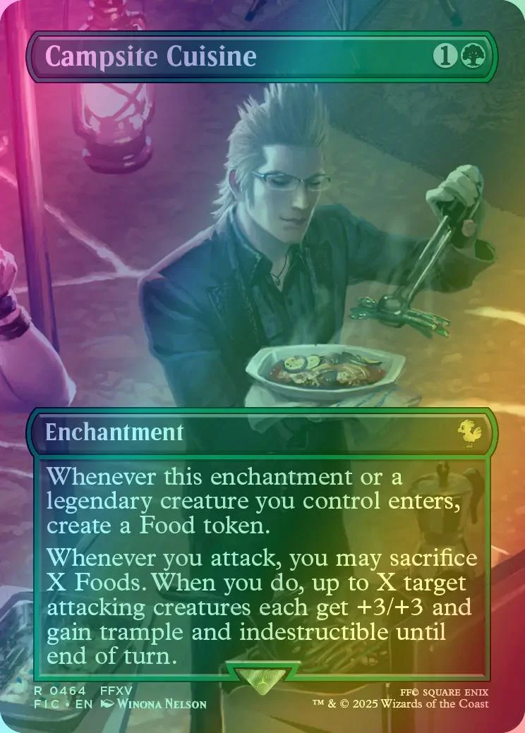 Campsite Cuisine [464] [Borderless] [Scene] [FINAL FANTASY: Commander] [Foil]
