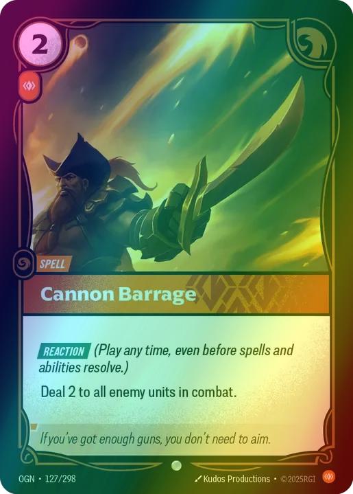 Cannon Barrage - 127/298 [Origins] [Foil]