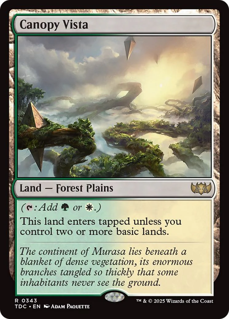 Canopy Vista [343] [Tarkir: Dragonstorm: Commander] [Non-Foil]
