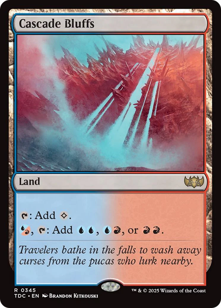 Cascade Bluffs [345] [Tarkir: Dragonstorm: Commander] [Non-Foil]