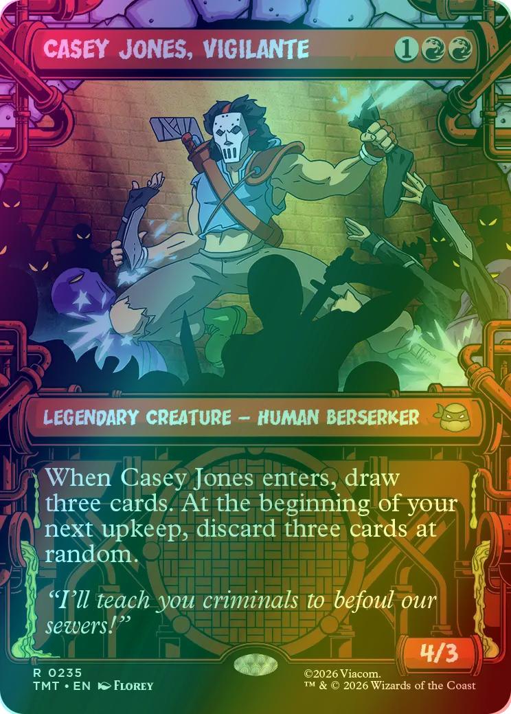 Casey Jones, Vigilante [235] [Sewer Frame] [Teenage Mutant Ninja Turtles] [Foil]