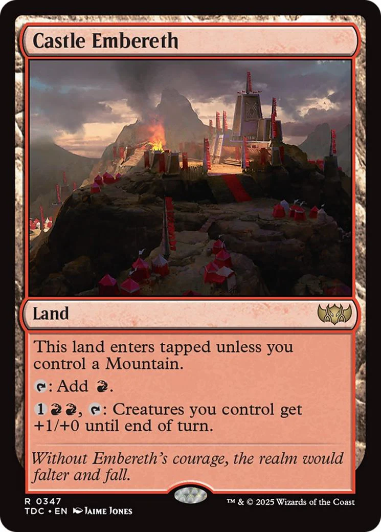 Castle Embereth [347] [Tarkir: Dragonstorm: Commander] [Non-Foil]