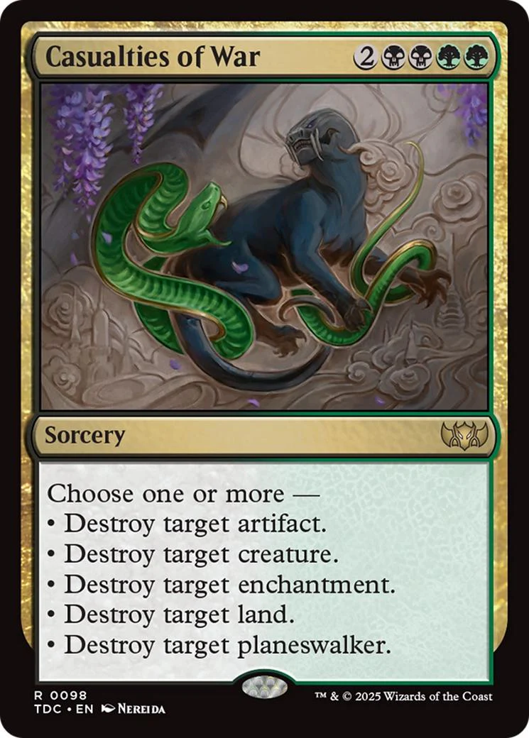 Casualties of War [98] [Tarkir: Dragonstorm: Commander] [Non-Foil]