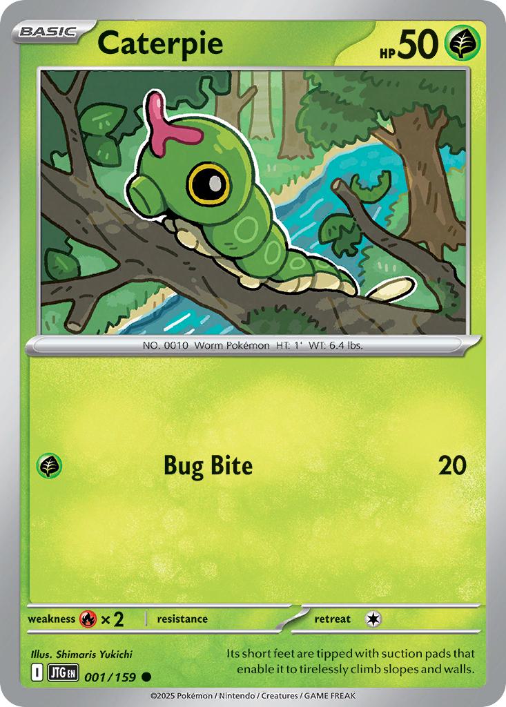 Caterpie - 001/159 - Common [sv09-001] [Non-Holo]