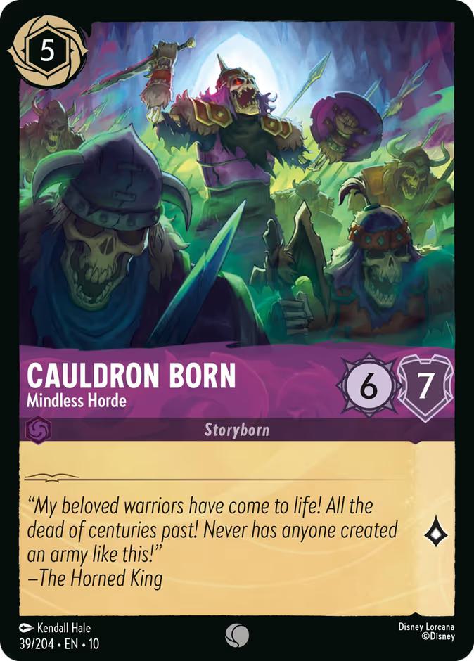 Cauldron Born - Mindless Horde - 39/204 [Whispers in the Well] [Non-Foil]