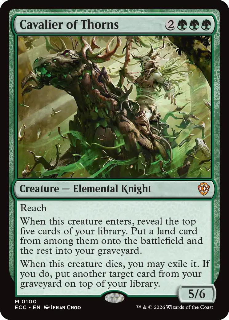 Cavalier of Thorns [100] [Lorwyn Eclipsed: Commander] [Non-Foil]