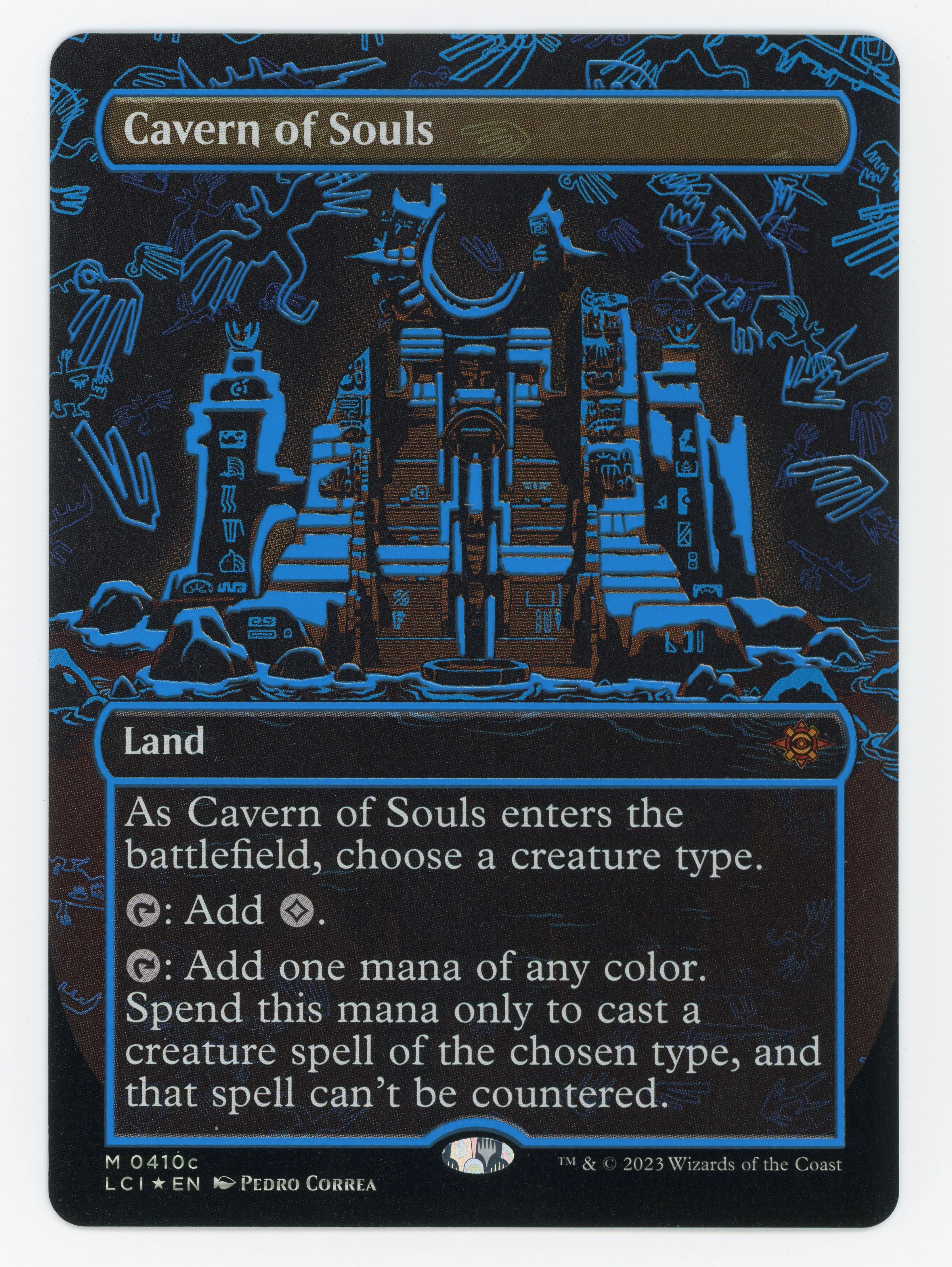 Cavern of Souls - Neon Ink Showcase - Blue - Foil - Scan 15078
