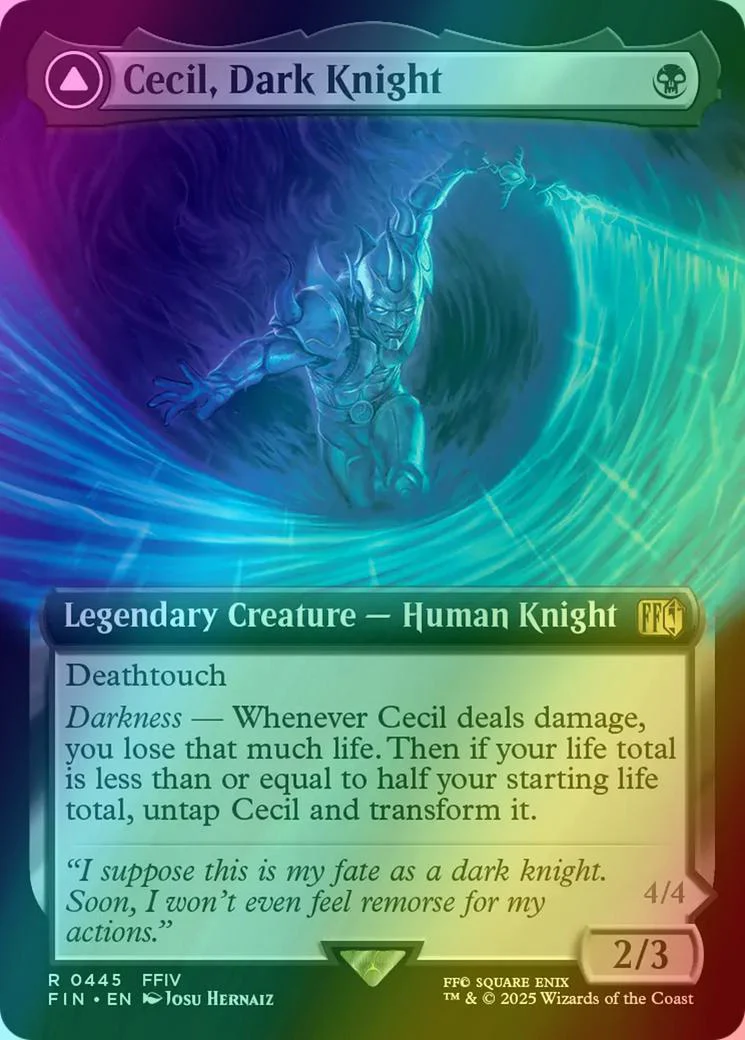 Cecil, Dark Knight // Cecil, Redeemed Paladin [445] [Extended Art] [FINAL FANTASY] [Foil]