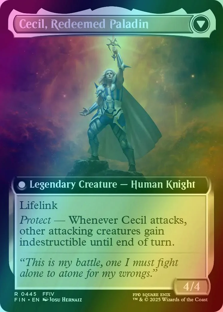 Cecil, Dark Knight // Cecil, Redeemed Paladin [445] [Extended Art] [FINAL FANTASY] [Foil] - Image 2