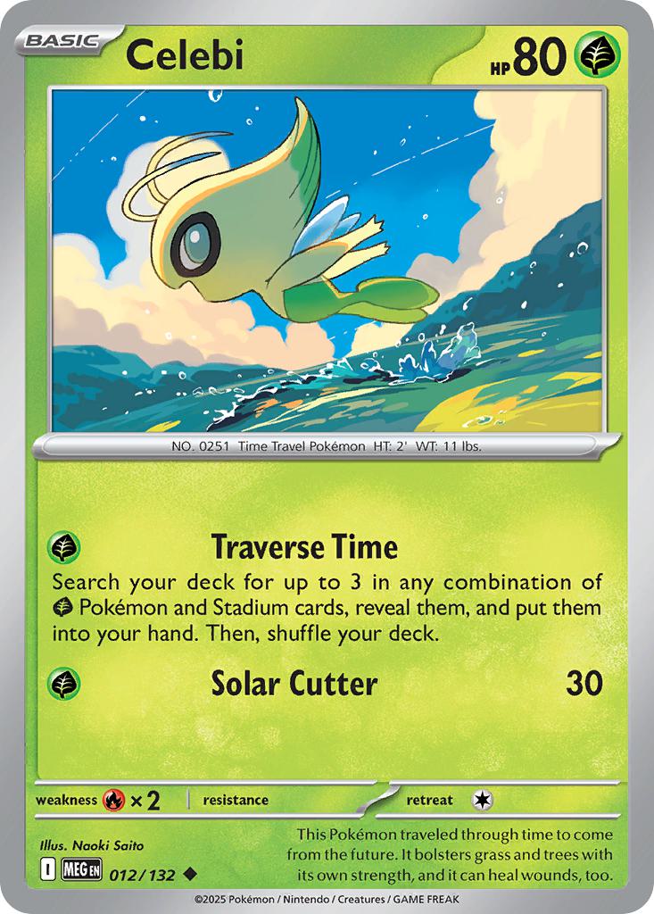 Celebi - 012/132 - Uncommon [me01-012] [Non-Holo]
