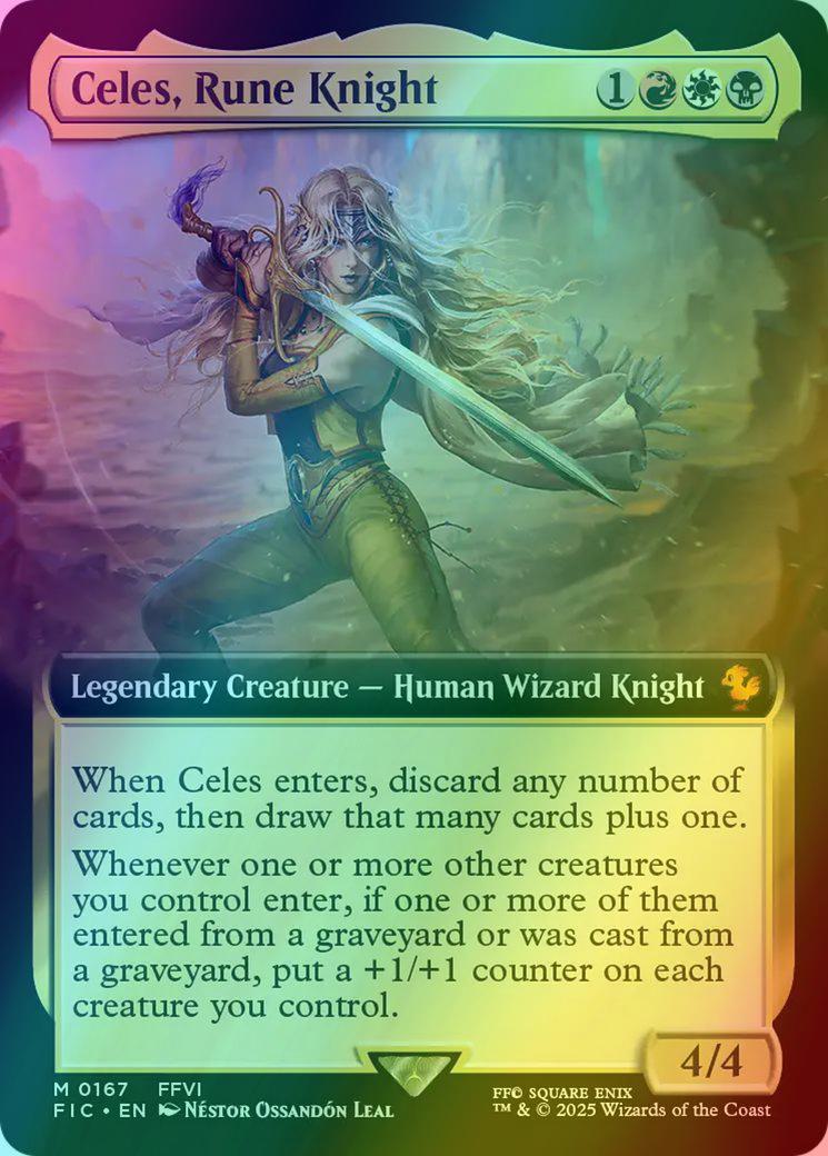 Celes, Rune Knight [167] [Extended Art] [FINAL FANTASY: Commander] [Foil]