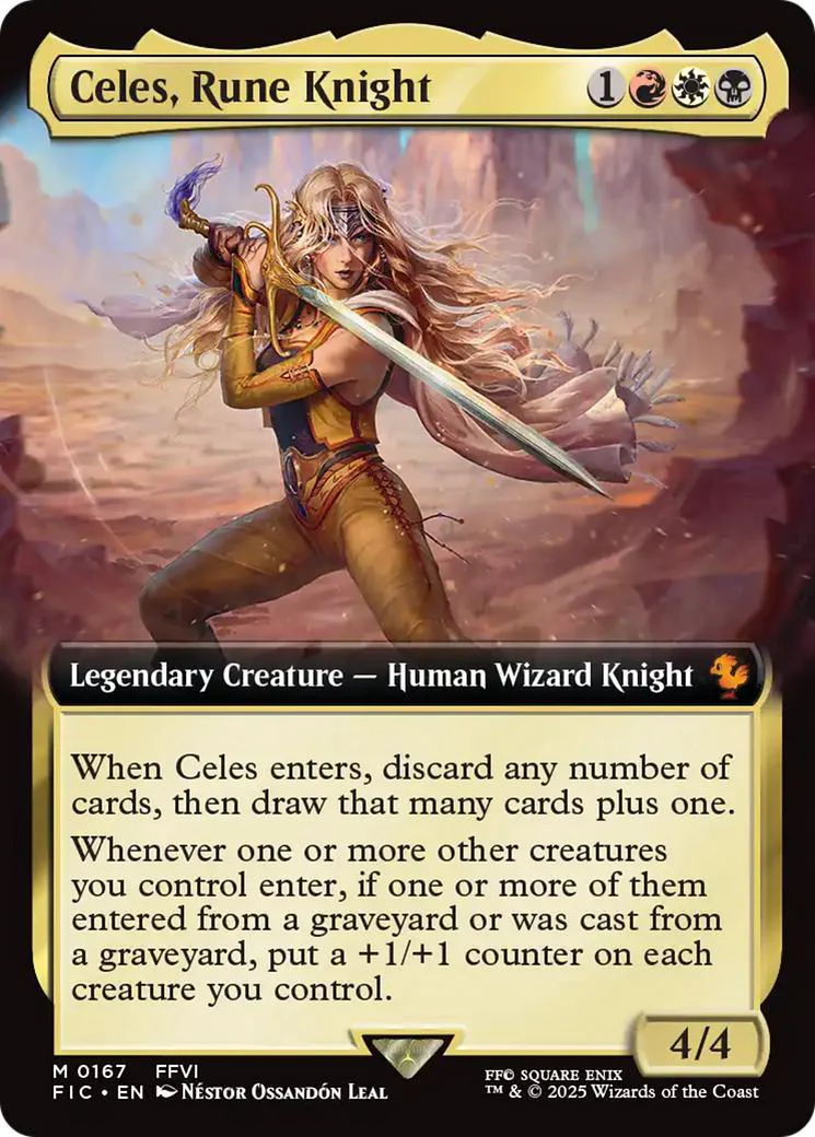 Celes, Rune Knight [167] [Extended Art] [FINAL FANTASY: Commander] [Non-Foil]