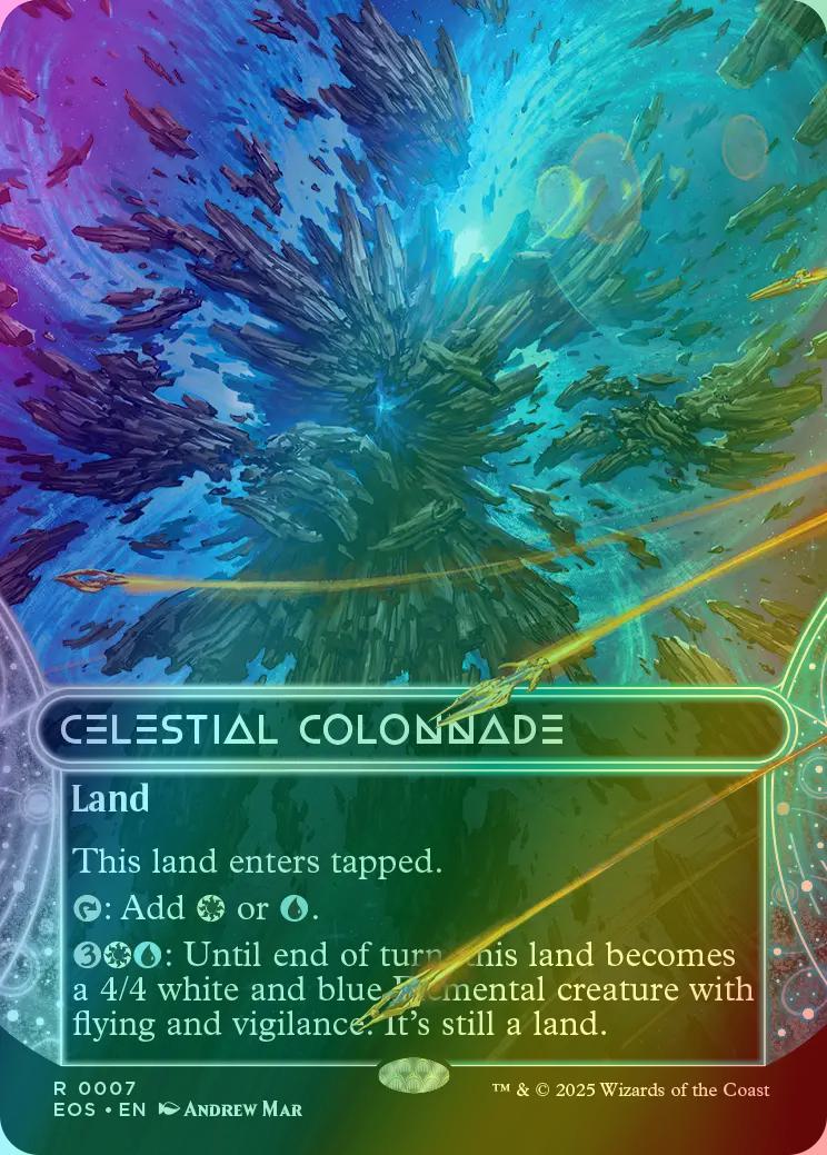 Celestial Colonnade [7] [Borderless] [Edge of Eternities: Stellar Sights] [Foil]