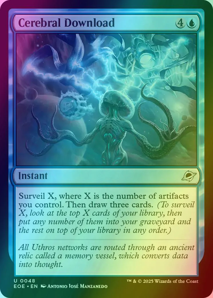 Cerebral Download [48] [Edge of Eternities] [Foil]