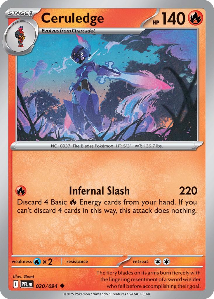 Ceruledge - 020/094 - Uncommon [me02-020] [Non-Holo]