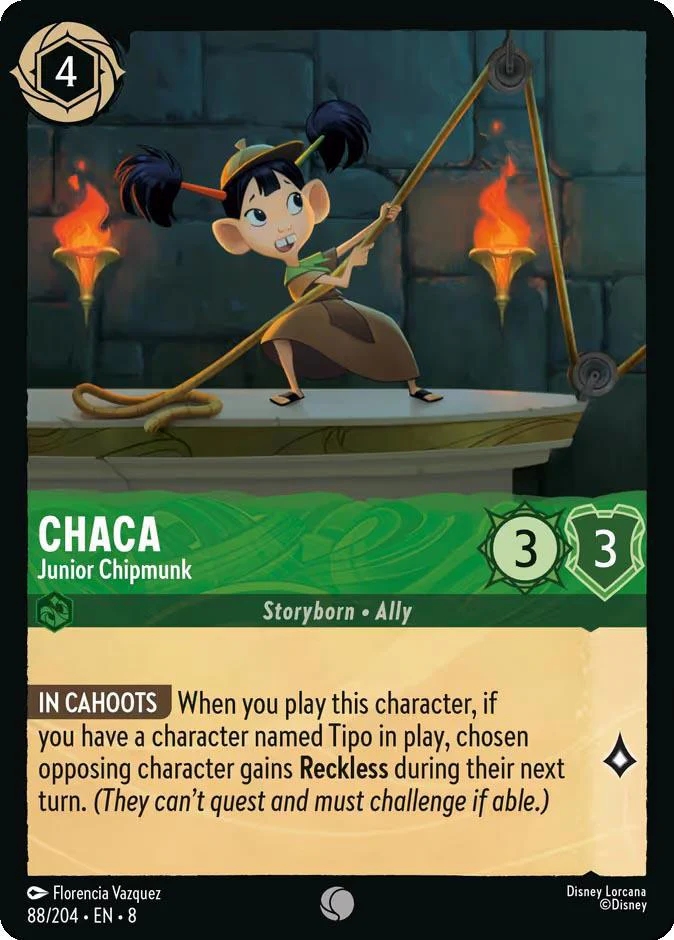 Chaca - Junior Chipmunk - 88/204 [Reign of Jafar] [Non-Foil]
