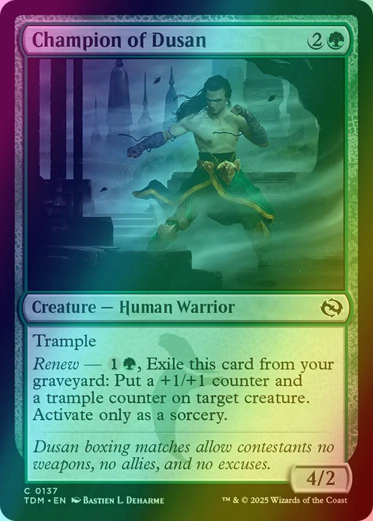 Champion of Dusan [137] [Tarkir: Dragonstorm] [Foil]