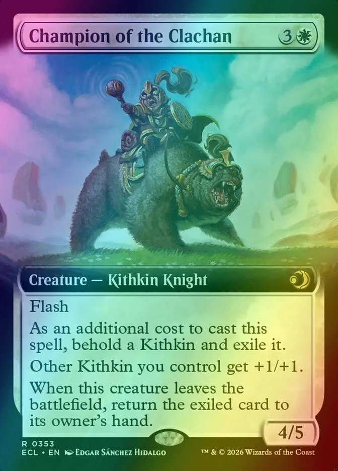 Champion of the Clachan [353] [Extended Art] [Lorwyn Eclipsed] [Foil]