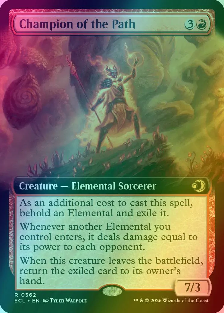 Champion of the Path [362] [Extended Art] [Lorwyn Eclipsed] [Foil]