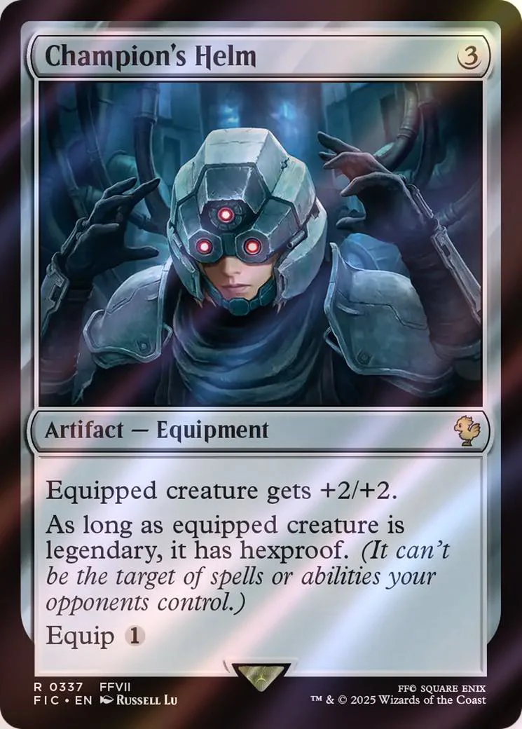 Champion's Helm [337] [FINAL FANTASY: Commander] [Surge Foil]