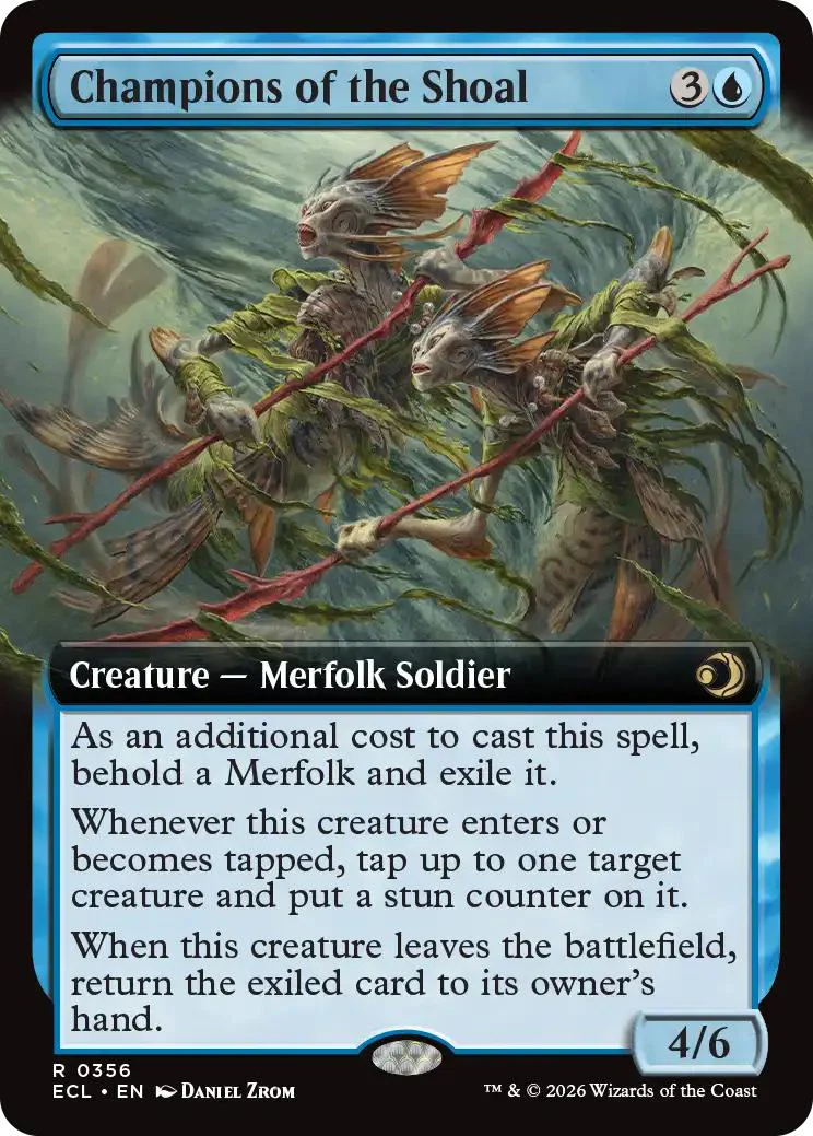Champions of the Shoal [356] [Extended Art] [Lorwyn Eclipsed] [Non-Foil]