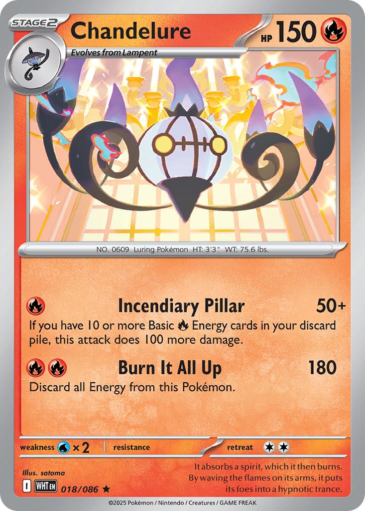 Chandelure - 018/086 - Rare [sv105w-018] [Holo]