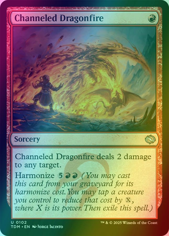 Channeled Dragonfire [102] [Tarkir: Dragonstorm] [Foil]