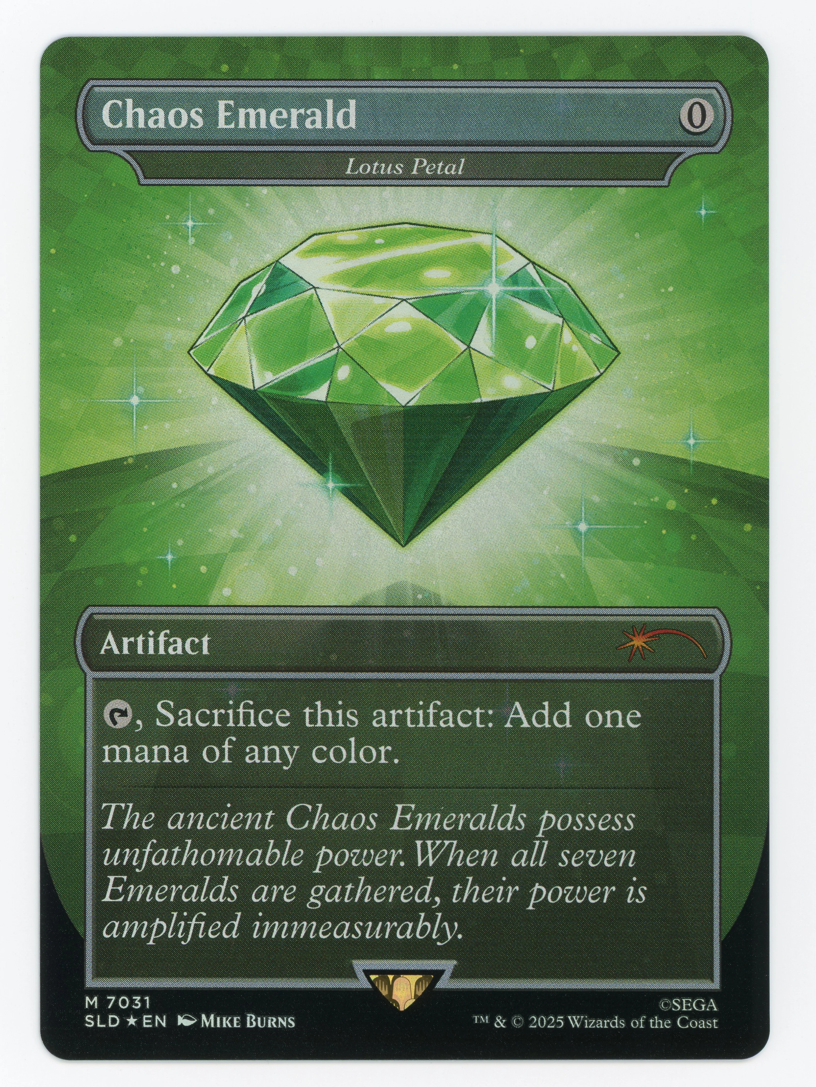 Chaos Emerald - Lotus Petal - Borderless - Foil - Scan 13589