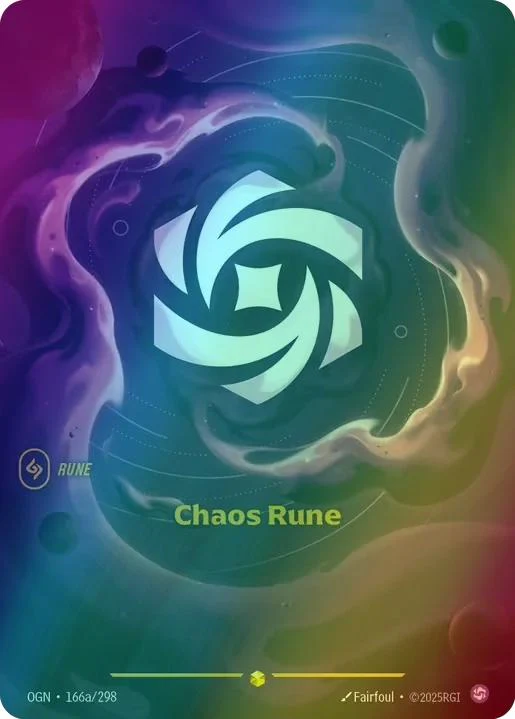 Chaos Rune (Alternate Art) - 166a/298 [Origins] [Foil]