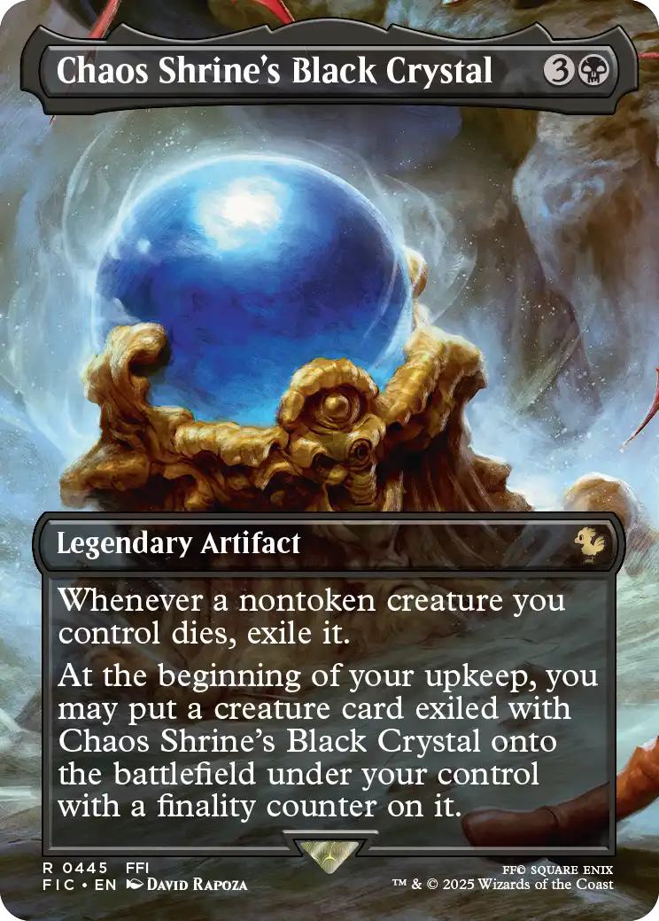 Chaos Shrine's Black Crystal [445] [Borderless] [Scene] [FINAL FANTASY: Commander] [Non-Foil]