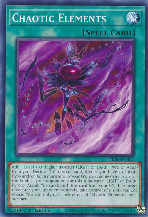 Chaotic Elements - ALIN-EN067 - Common - 1st Edition