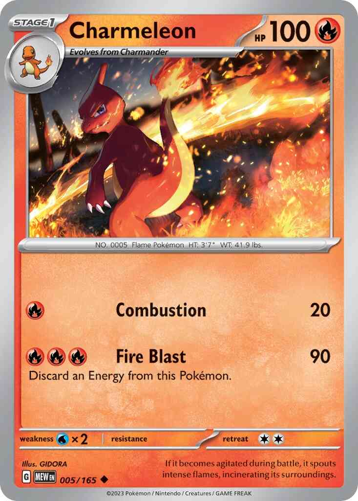 Charmeleon - 005/165 - Uncommon [sv035-005] [Non-Holo]