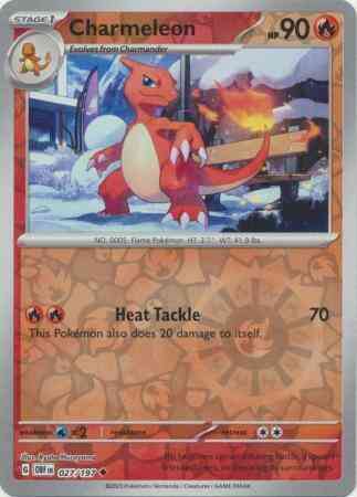 Charmeleon - 027/197 - Uncommon [sv03-027] [Reverse Holo]