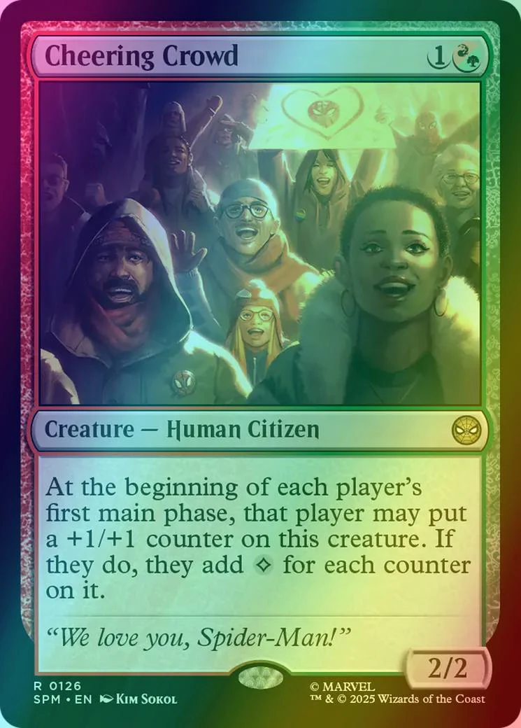 Cheering Crowd [126] [Marvel's Spider-Man] [Foil]