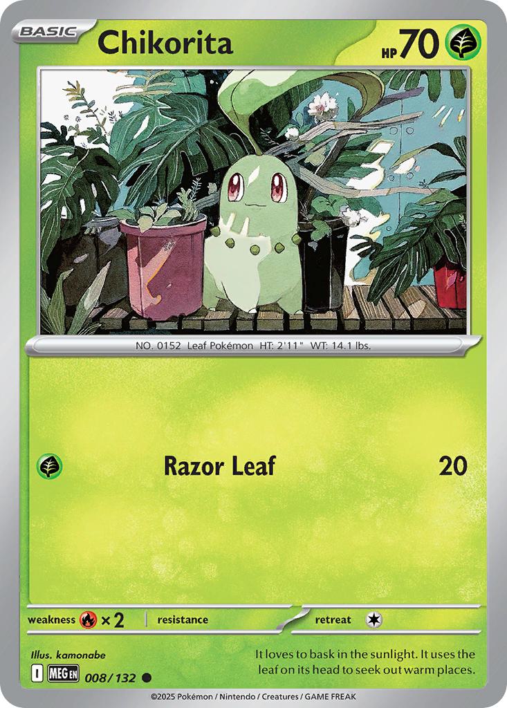 Chikorita - 008/132 - Common [me01-008] [Non-Holo]