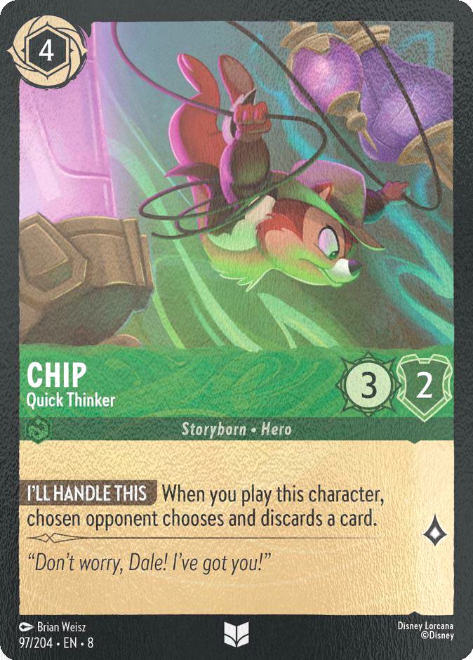 Chip - Quick Thinker - 97/204 [Reign of Jafar] [Cold Foil]