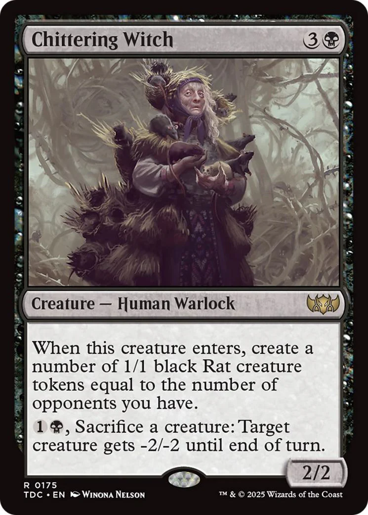 Chittering Witch [175] [Tarkir: Dragonstorm: Commander] [Non-Foil]
