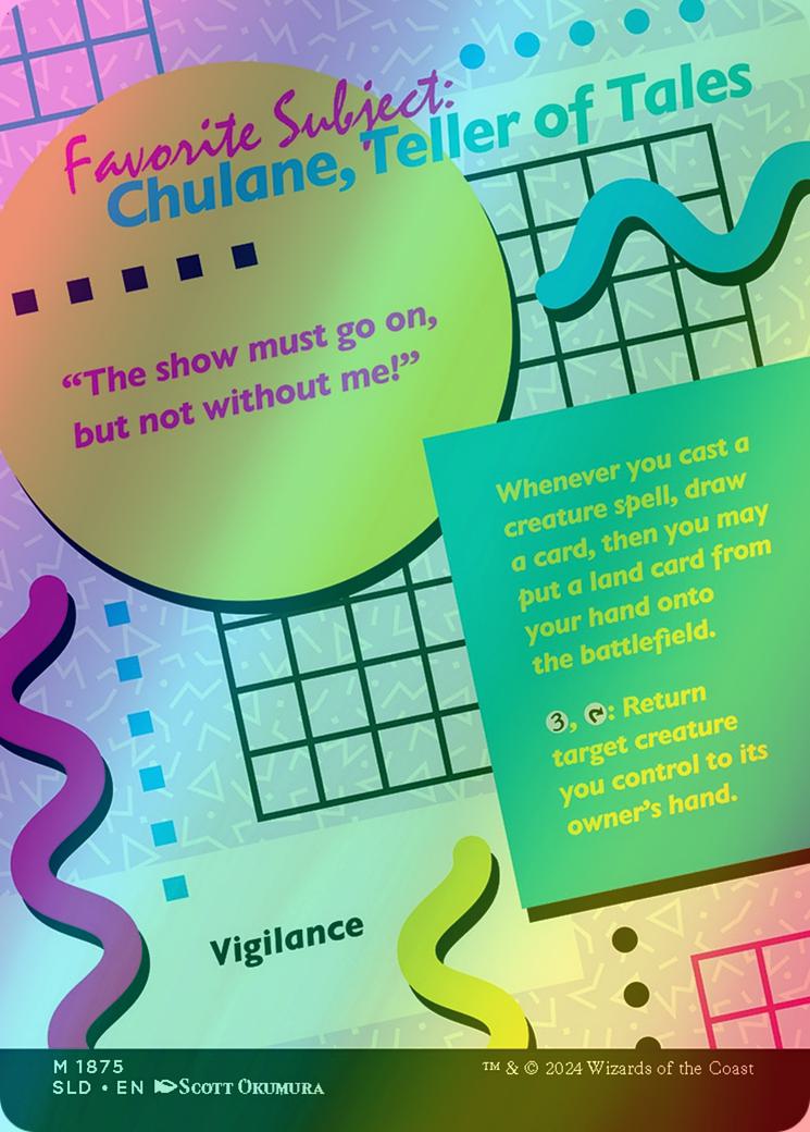 Chulane, Teller of Tales // Chulane, Teller of Tales [1875] [Borderless] [Class of '87] [Secret Lair Drop] [Foil] - Image 2