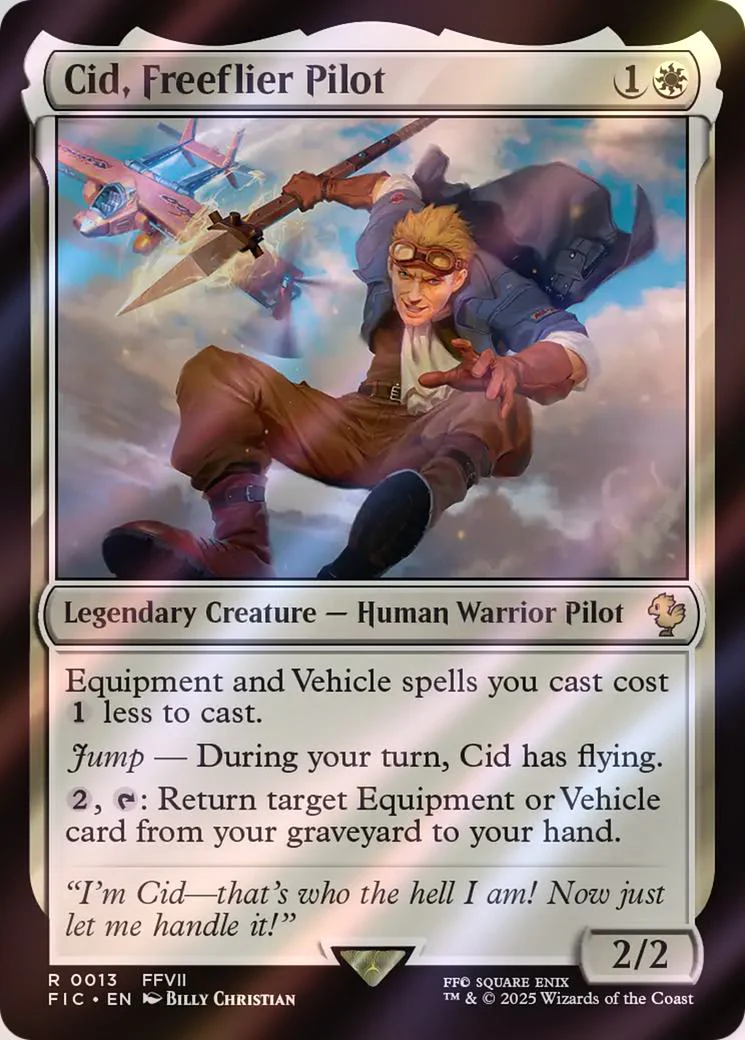 Cid, Freeflier Pilot [13] [FINAL FANTASY: Commander] [Surge Foil]