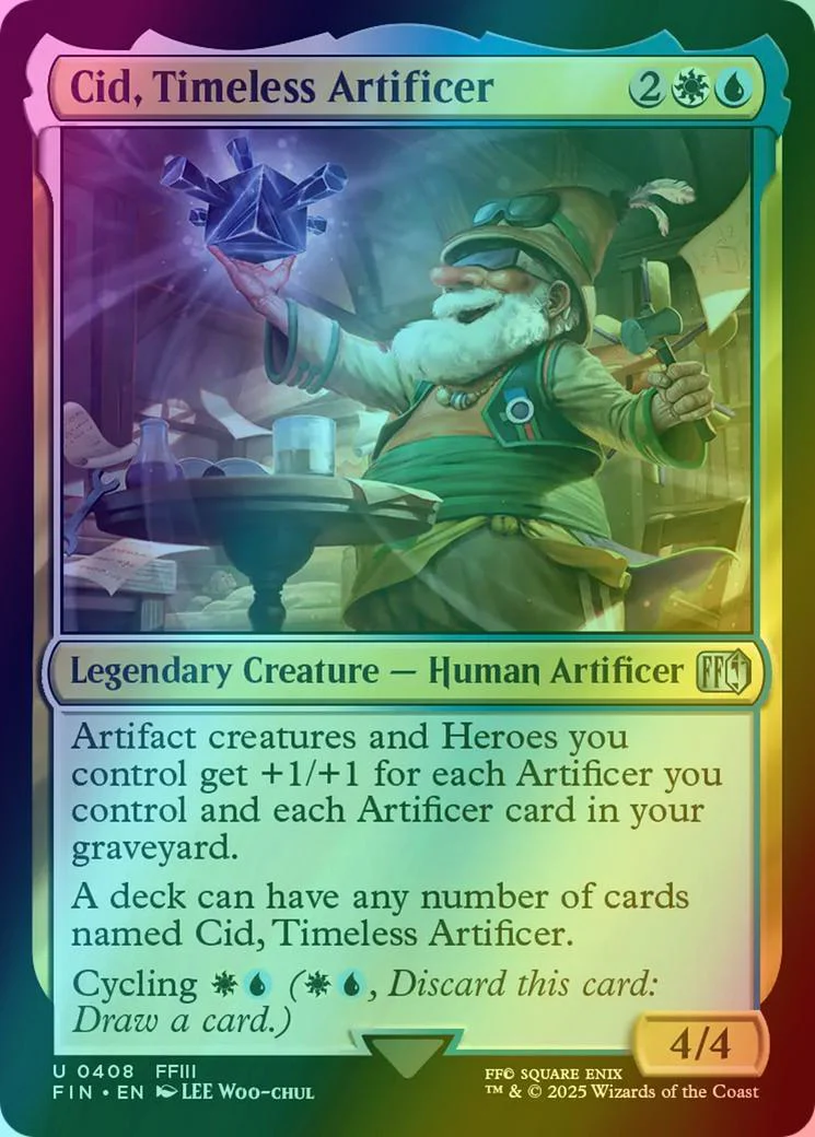 Cid, Timeless Artificer [408] [FFIII] [FINAL FANTASY] [Foil]