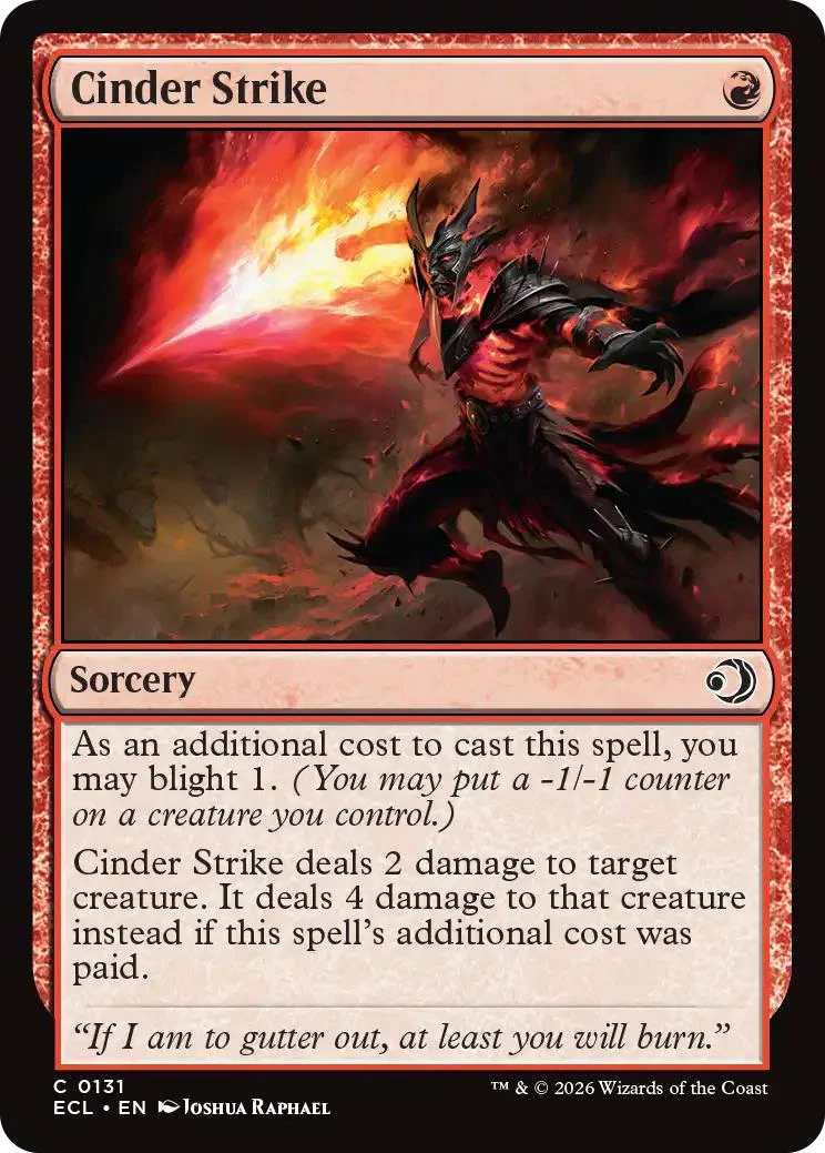 Cinder Strike [131] [Lorwyn Eclipsed] [Non-Foil]