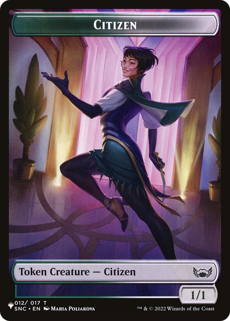 Citizen Token (12) // Treasure Token (17) [SNC/NEO Set Symbol] [The List] [Non-Foil]